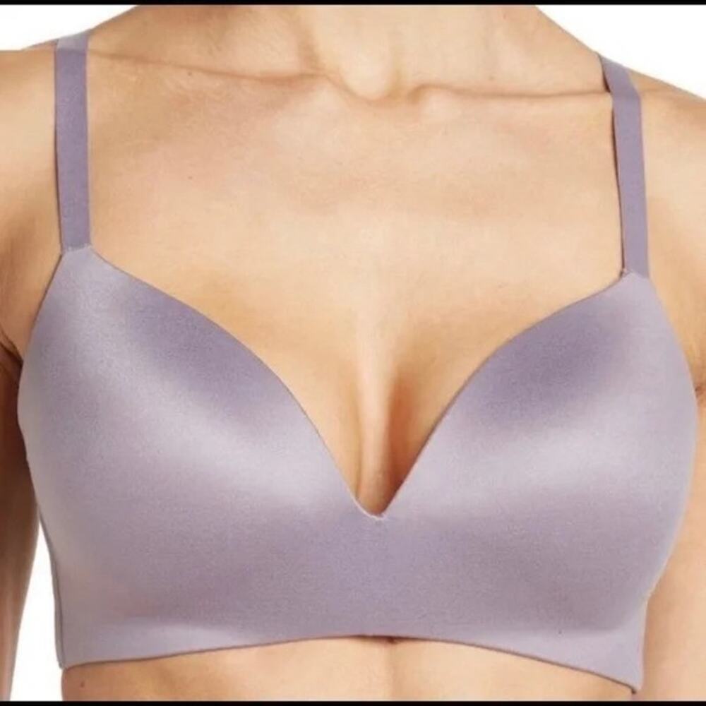 Tommy John Second Skin Lightly Lined Wireless Bra Lilac Purple Womens 32DD